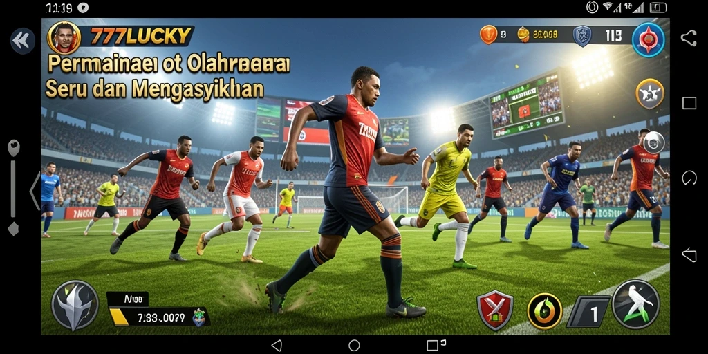 Tampilan gameplay olahraga yang seru dalam 777LUCKY.