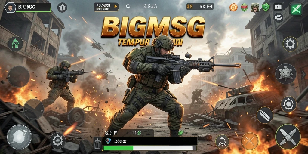 Tampilan gameplay BIGMSG yang memikat dan penuh aksi.