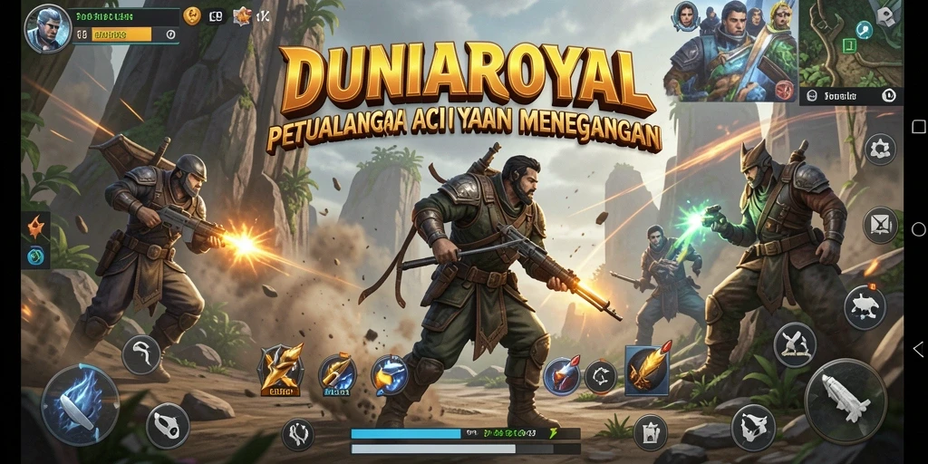 Gameplay seru DUNIAROYAL dengan aksi mendebarkan.