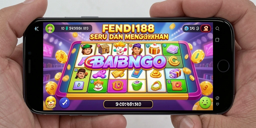 Tampilan gameplay seru di FENDI188 dengan suasana Bingo yang menyenangkan.