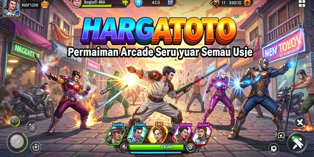 Tampilan gameplay yang seru pada HARGATOTO dengan aksi menghibur.