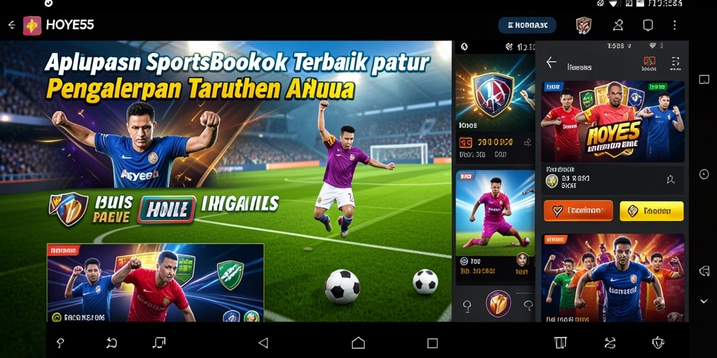 Tampilan gameplay menarik dari aplikasi sportsbook HOYE55.