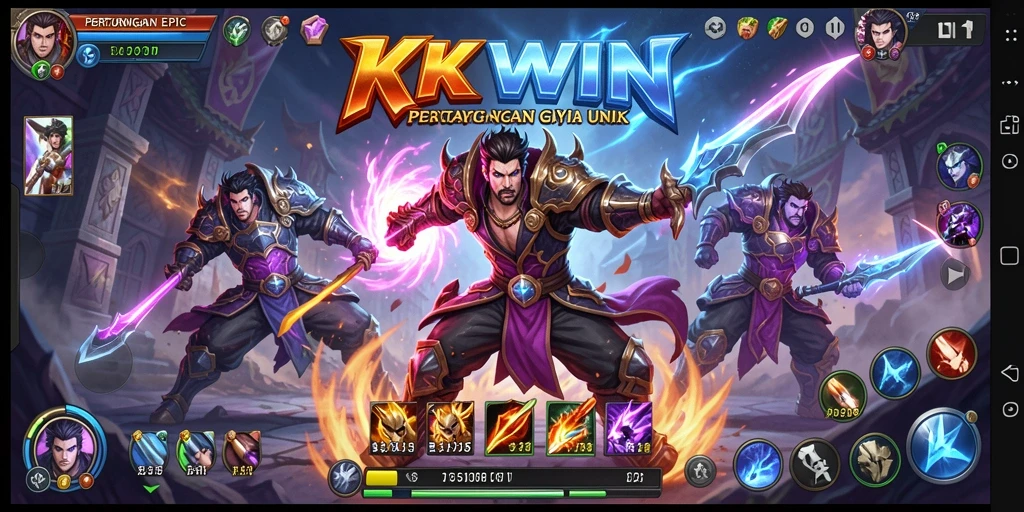 Tangkapan layar KKWIN yang menunjukkan aksi pertempuran seru.