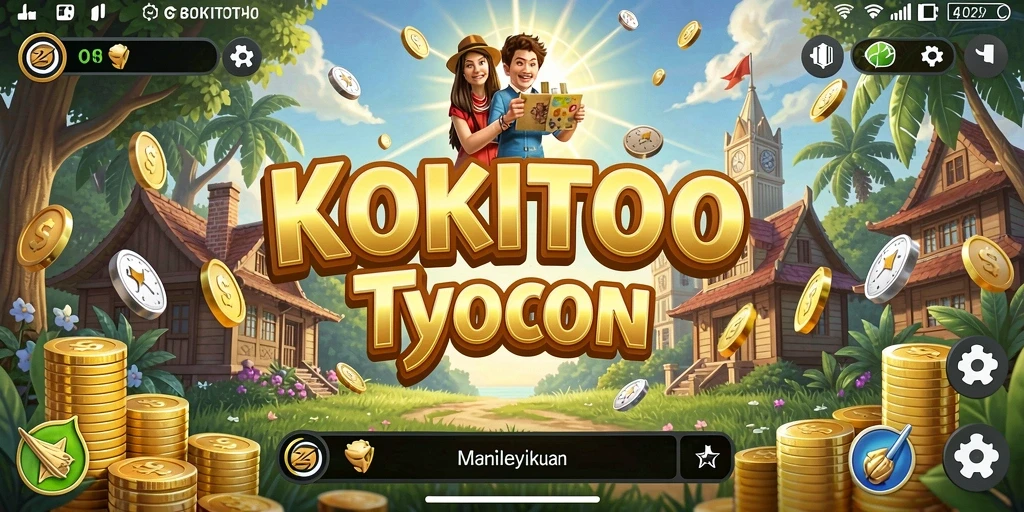Screenshot KOKITOTO menampilkan gameplay Tycoon yang mengasyikkan.