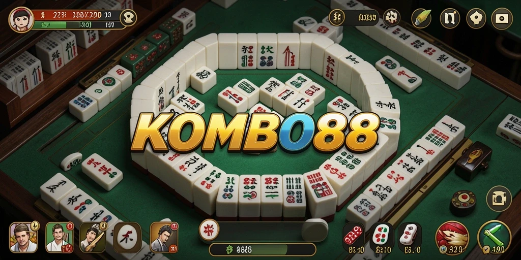 Tampilan gameplay <strong>KOMBO88</strong> yang menarik dan seru saat bermain Mahjong.