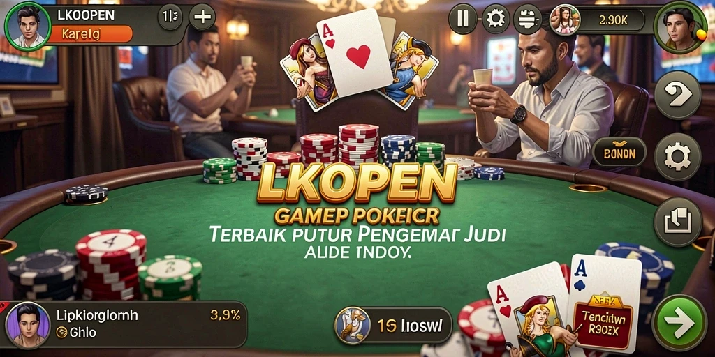 Tampilan menarik dari gameplay poker di LKOPEN yang penuh aksi.