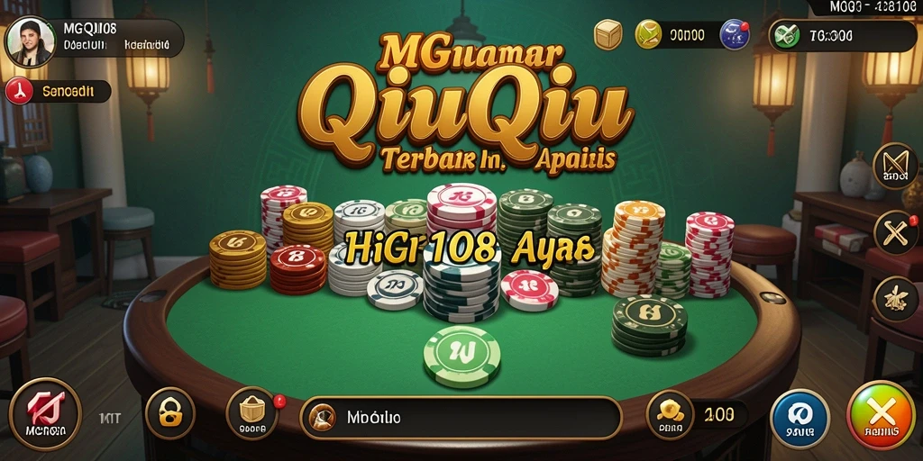 Tampilan gameplay seru MG108 dengan kartu QiuQiu.