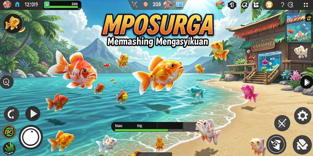 Gameplay MPOSURGA yang menampilkan teknik memancing yang menarik.