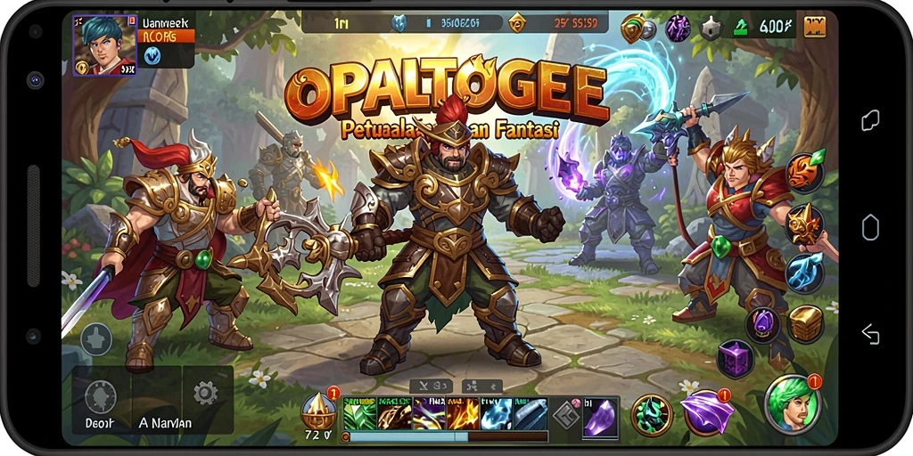 Tampilan gameplay seru dan mendebarkan dari OPALTOGEL.