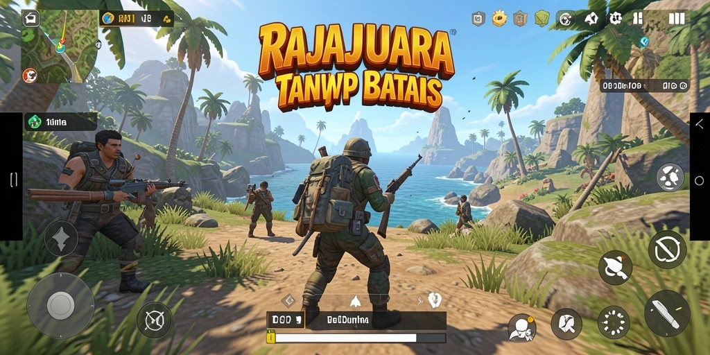 Tangkapan layar gameplay RAJAJUARA yang menampilkan petualangan di dunia terbuka.