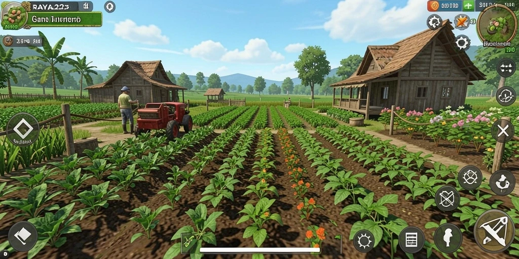 Tampilan gameplay RAYA22 yang menarik dan penuh warna.