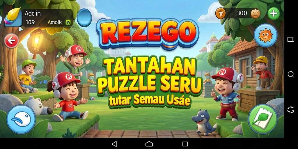 Tampilan gameplay yang menarik dan seru dari REZEGO.