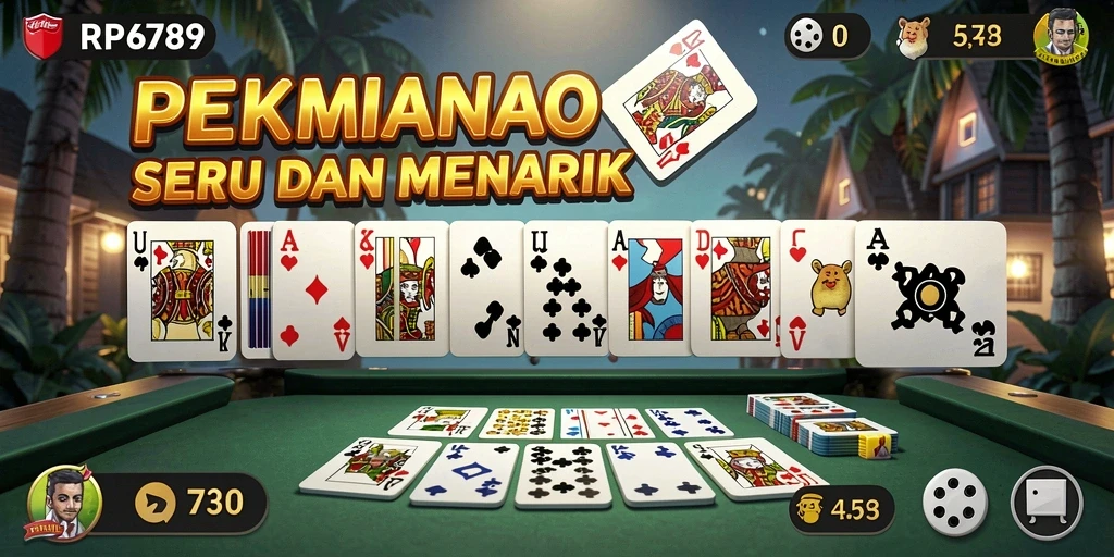 Screenshot utama RP6789 menampilkan gameplay seru Domino.