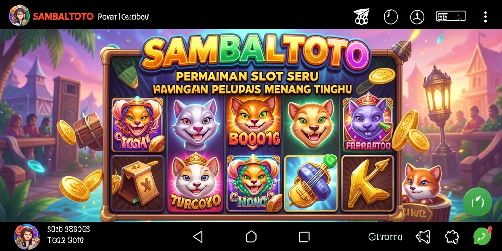 Tampilan gameplay menawan dari SAMBALTOTO dengan simbol yang menarik.