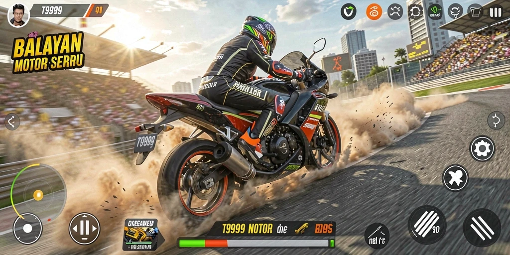 Tampilan menarik dari gameplay T9999 yang mendebarkan.
